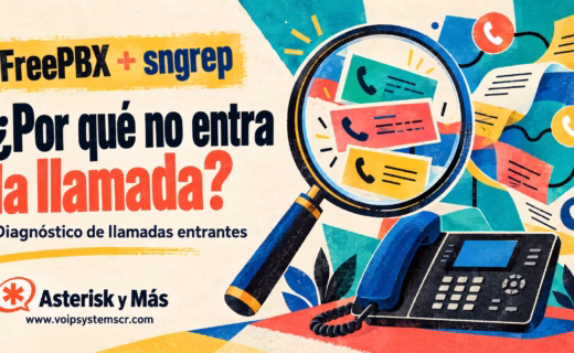 Diagnóstico de llamadas entrantes en un SIP Trunk de FreePBX con sngrep y tcpdump.